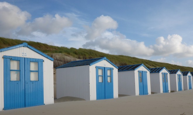 Beach houses on Texel