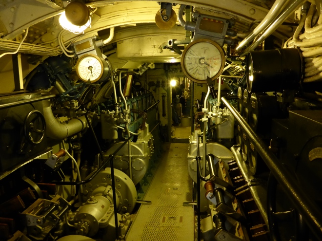 Inside Submarine Vesikko.