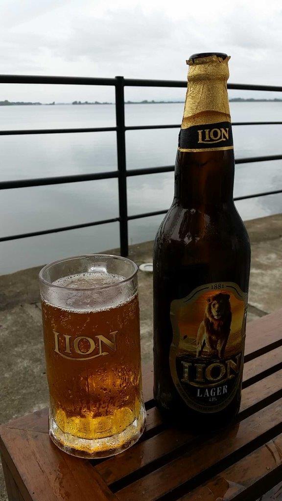 An ice cold Lion beer at the Rest House in Polonnaruwa