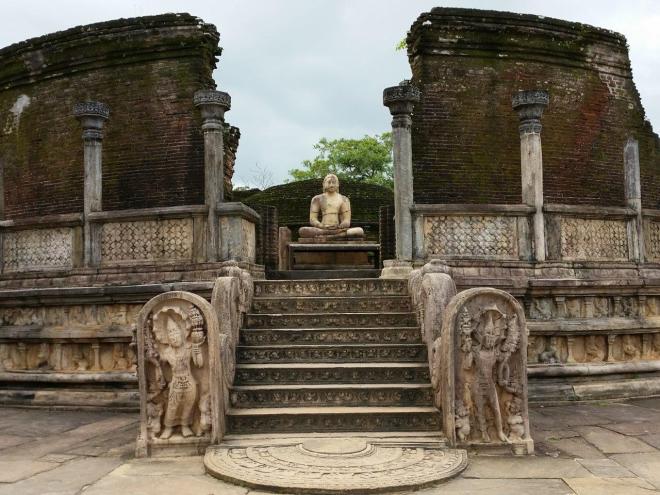 The Vatadage at the sacred Quadrangle in Polonnaruwa.