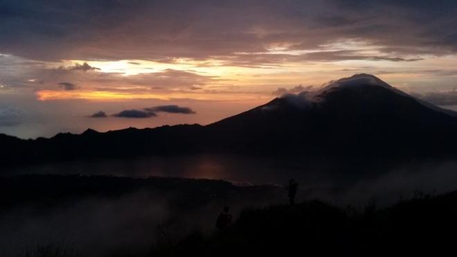 Sunrise at Batur Volcano. Bali, Indonesia.